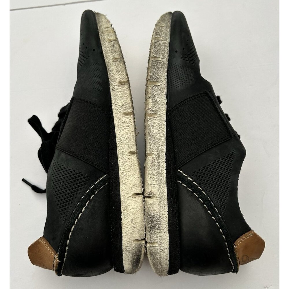 OTBT Stardust Sneaker Leather Black Womens Size 10M Athletic Shoes Lace-up - Picture 9 of 11